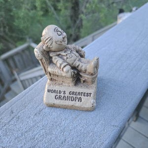 Vintage Paula 1970 "World's Greatest Grandpa" Sammelfigurine