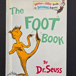 Dr. Seuss The Foot Book - 1968 Hardcover Grolier Book Club Edition