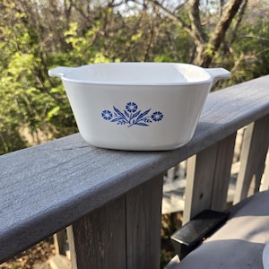 Vintage Blue Cornflower Corning Ware P-1 3/4-B Casserole Dish without Lid