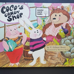 Coco&#39;s Candy Shop by V. Gilbert Beers - Wonder World Books 1973