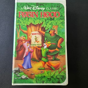 Walt Disney Classic Robin Hood VHS Tape - 1990s Black Diamond Classic Edition