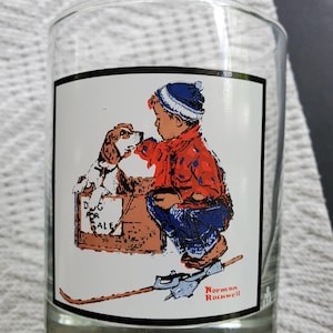 1975 Arby&#39;s Collectors Series Norman Rockwell Winter Scenes Glasses