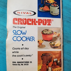 Vintage Original Crock-pot Cook Book Slow Electric Stoneware Cooker Model  3150 bb2 