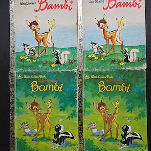 Little Golden Book Walt Disney&#39;s Bambi - 1982 & 1984