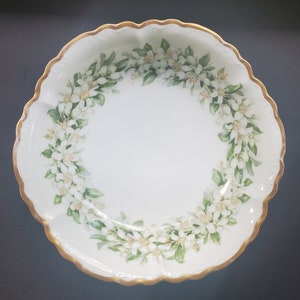 Handbemalte Vintage Bavaria Porzellanschale mit Goldrand