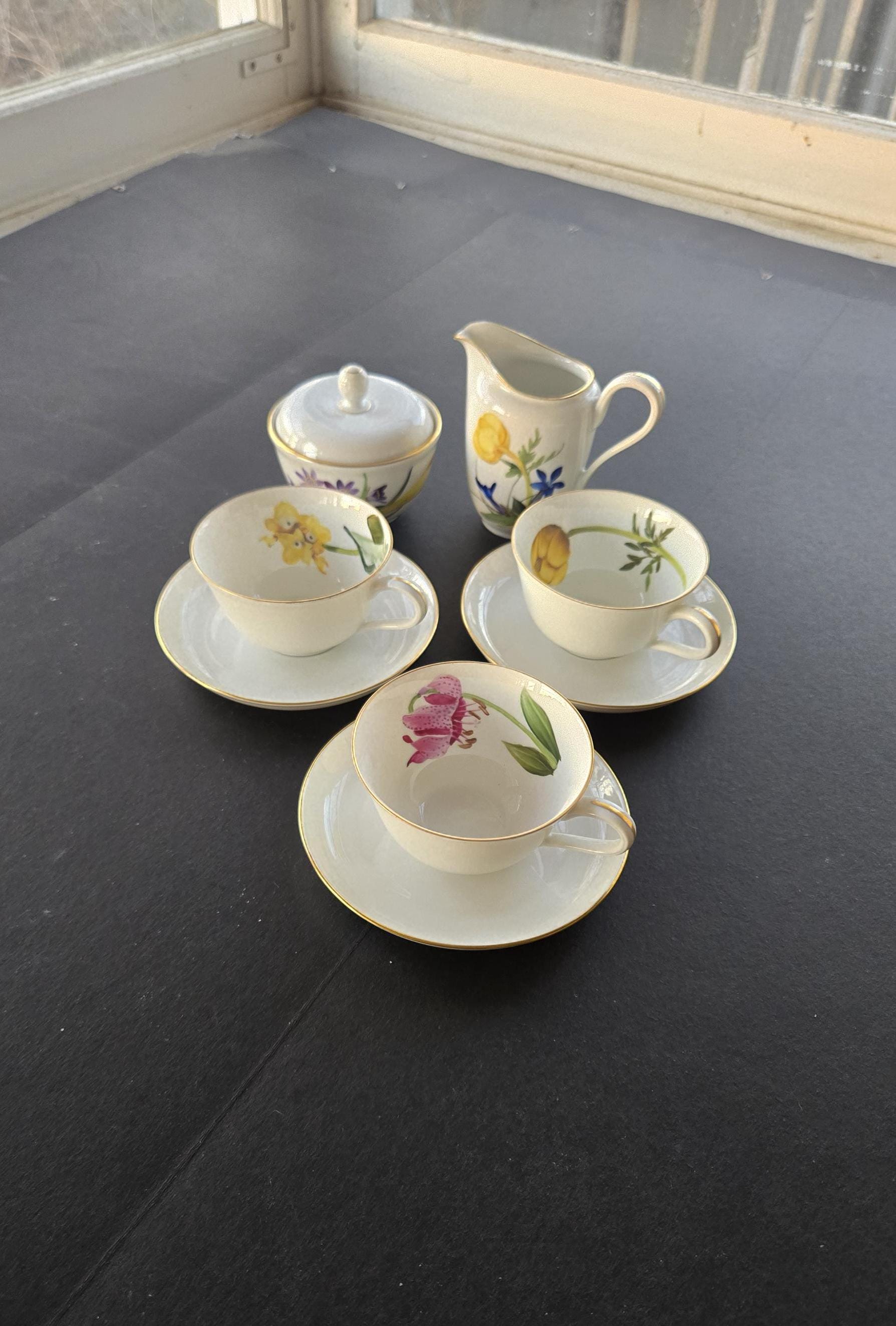 ◎H234◎ローゼンタール　SELB-GERMANY POMPADOUR　カップ＆ソーサー◎送料込み◎ Rosenthal, POMPADOUR, CHINA 91pcs, Selb-Germany US zone | #159899616