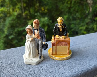Vintage Sebastian Miniatures - Copperfield & Wife and Charles Dickens 1980s