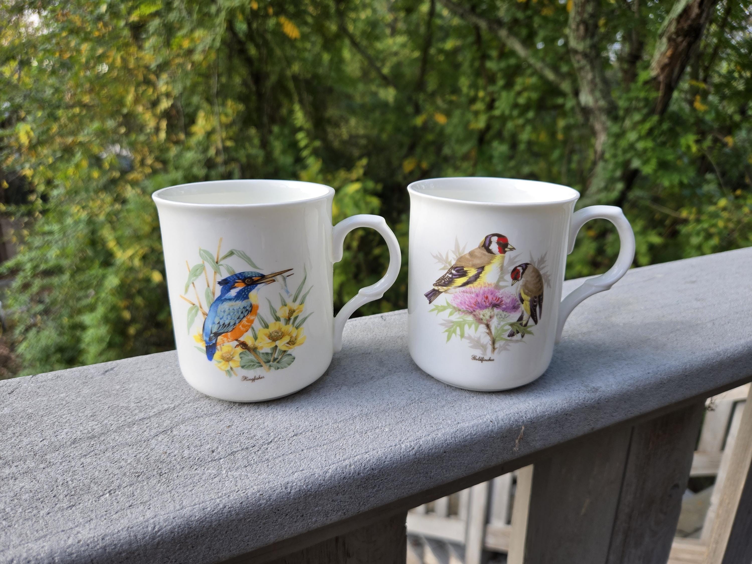 CROWN staffordshire 陶器　England Crown Staffordshire England Cup & Saucer Birds of Paradise
