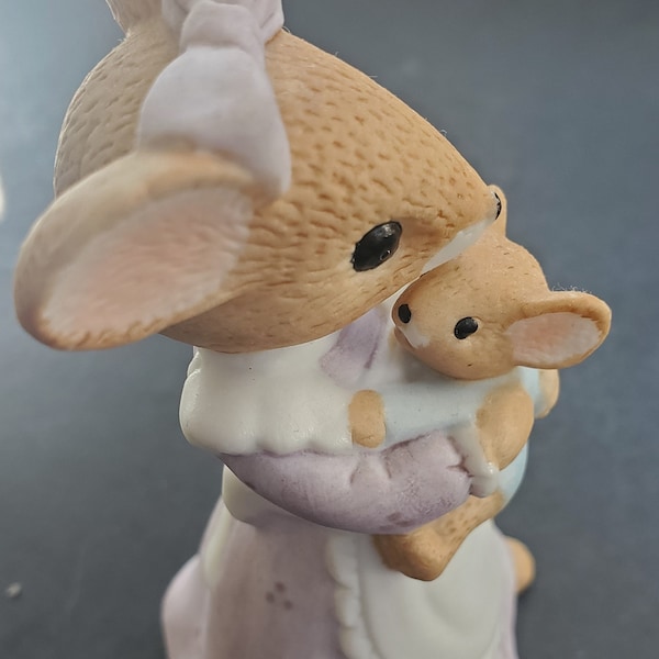 1984 Enesco Mama Maus mit Baby Figur