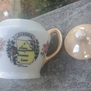 Vintage Georgia Souvenir Sugar Dish