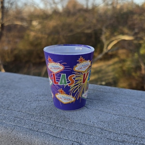 Vintage Las Vegas, Nevada Shot Glass