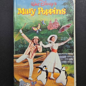 Mary Poppins Walt Disney VHS Tape - 1988