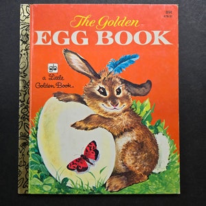 Pequeño libro de oro - El libro del huevo de oro de Margaret Wise Brown, 14ª impresión, 1981