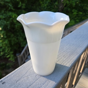 Vintage Hazel Atlas Milk Glass Vase