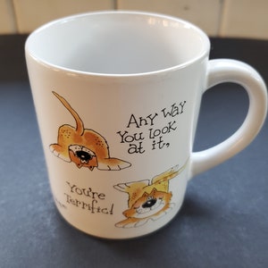 Vintage 1984 Wallace Berrie Applause You&#39;re Terrific Mug