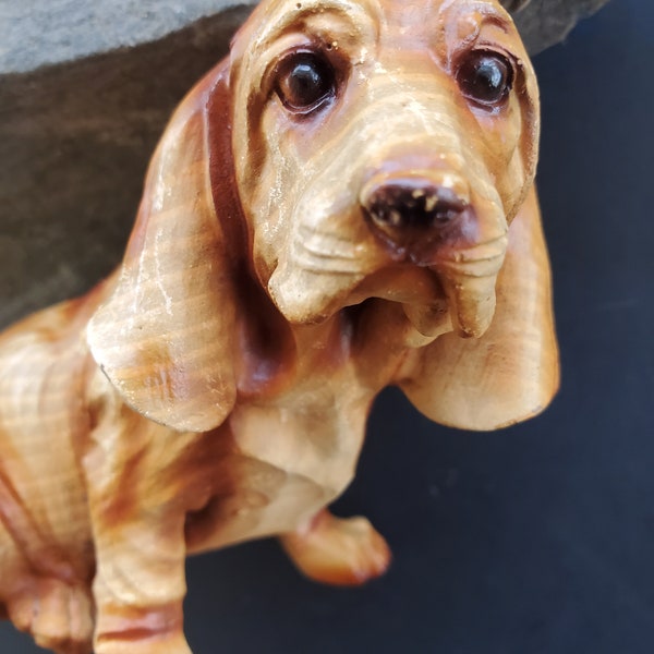 Vintage Myrtle Beach Souvenir Hound Dog Figurine