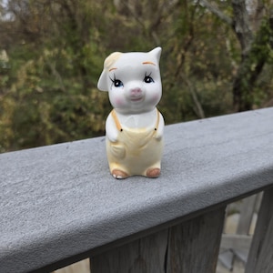 Vintage Ceramic Pig Salt Shaker