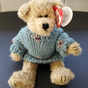 Vintage TY Attic Treasures 8.5&quot; Skylar Bear