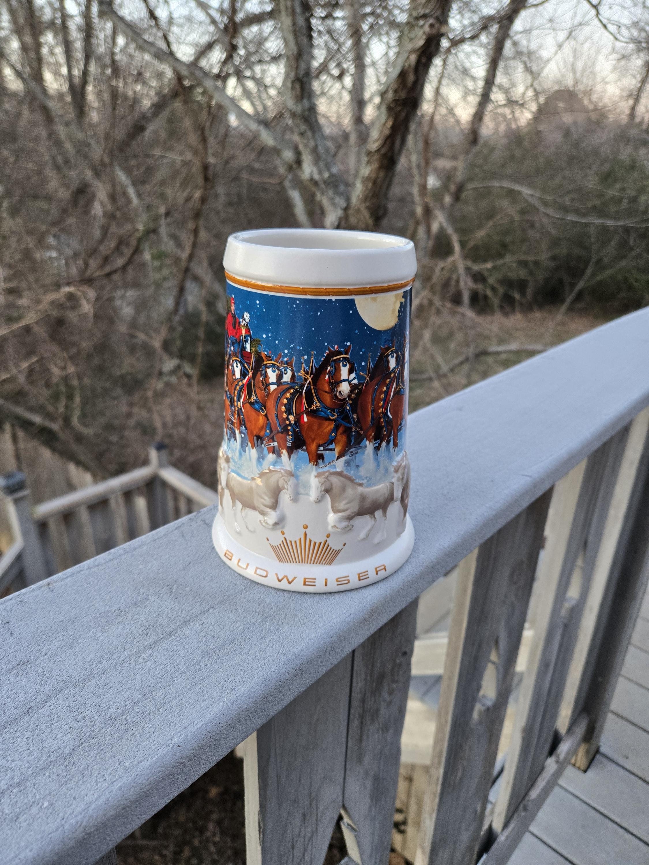2005 Budweiser Holiday Stein - Etsy