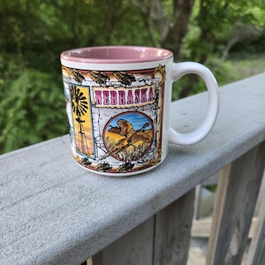 Vintage Nebraska Souvenir Becher