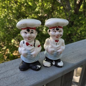 Vintage Chef Salt and Pepper Shaker Set