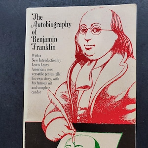 A Autobiografia de Benjamin Franklin - Edição de capa mole de 1962