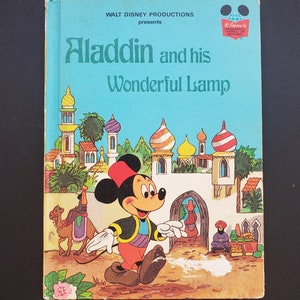 Disney&#39;s Aladdin and His Wonderful Lamp - 1978 First American Edition