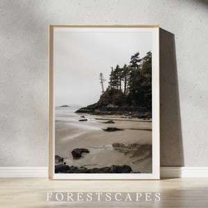 Tofino Coastline Print | Pacific Rim National Park British Columbia Shoreline | Tofino Poster | Ucluelet Wall Art | PNW Landscape