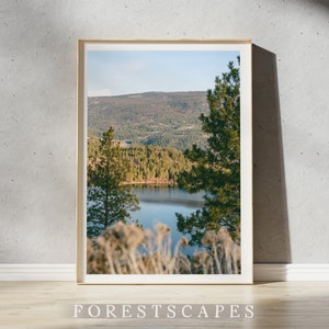 Impression du lac Kalamalka | Vernon, Colombie-Britannique | Paysage de la vallée de l'Okanagan | Tableau Lac Kal | Photographie du lac BC | Décoration murale nature