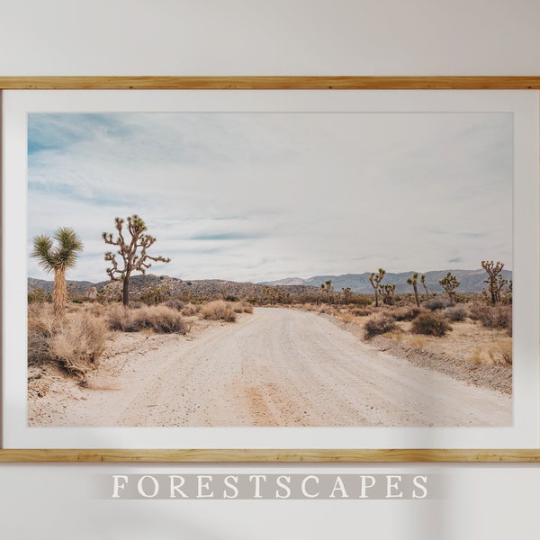 Joshua Tree Print | Southern California National Park Poster, Mojave Desert Wall Art, Original Landscape Photograph, Southwestern Home Decor