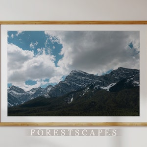 Canmore Mountainscape Print | Banff National Park, Alberta | Landscape Photography Wall Art | Canadian Rocky Mountain Nature Photograph