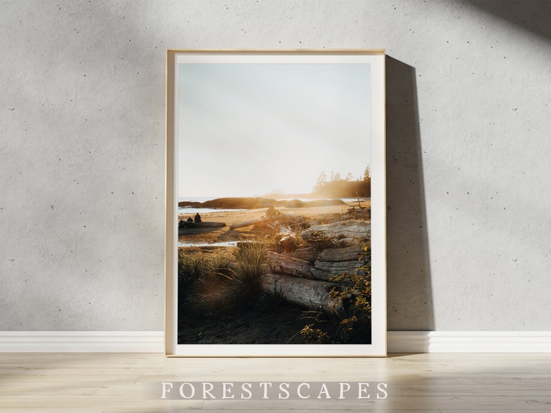 Tofino Sunset Print | Chesterman Beach Photography, Vancouver Island image 1