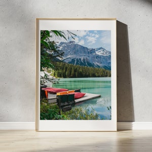 Emerald Lake Print | Yoho National Park - British Columbia, Canada | Canadian Rocky Mountains | Landscape Photography Wall Art