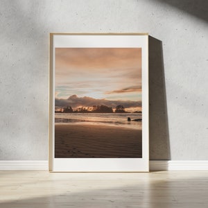 Chesterman Beach Sunset Print / Tofino, Columbia Británica / Fotografía de paisajes Wall Art