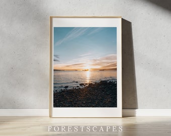 English Bay Sunset Art Print | Vancouver, BC Seascape Photography