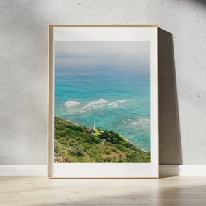 Diamond Head Lighthouse Print | Oahu, Hawaii Photo | Diamond Head Crater Hike | Hawaiian Travel Landscape Photography Wall Art