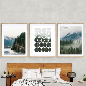 Impresión de niebla de Vancouver / Columbia Británica, Canadá / Arte mural de fotografía de paisajes / Montañas del Pacífico Noroeste / Fotografía de bosques melancólicos imagen 6