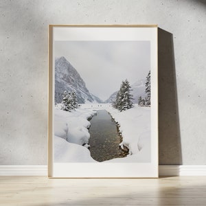 Lake Louise Winter Print | Banff National Park - Alberta, Canada | Landschapsfotografie Wall Art II