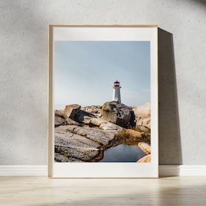 Peggy&#39;s Cove Lighthouse Print | St. Margaret&#39;s Bay, Nova Scotia | Canadian Maritimes Landscape Photography Print