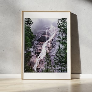 Shannon Falls Waterfall Print |  Squamish, British Columbia | Landscape Photography Wall Art