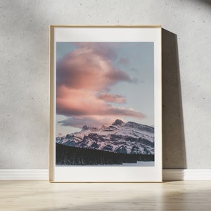 Lake Minnewanka Print | Banff National Park - Alberta, Canada | Landscape Photography Wall Art