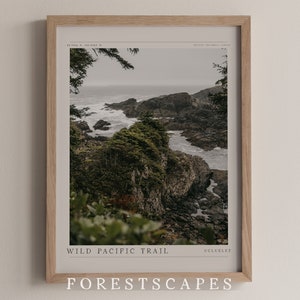 Impresión del Sendero del Pacífico Salvaje / Ucluelet, Isla de Vancouver (Descarga digital)