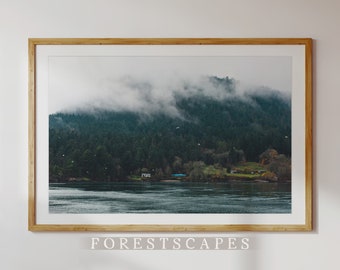 Vancouver Island Fog Print | Gulf Islands, British Columbia | Pacific Northwest Landscape | PNW Photography Wall Art V