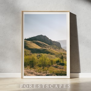 Golden Hour Okanagan Print, Vernon, British Columbia | OKGN Valley Landscape | Kal Lake Canvas | BC Lake Photography | Nature Wall Decor Art