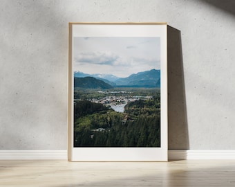 Squamish Print | Squamish, British Columbia Cityscape | BC Landscape Photography | Sea to Sky Highway Wall Art