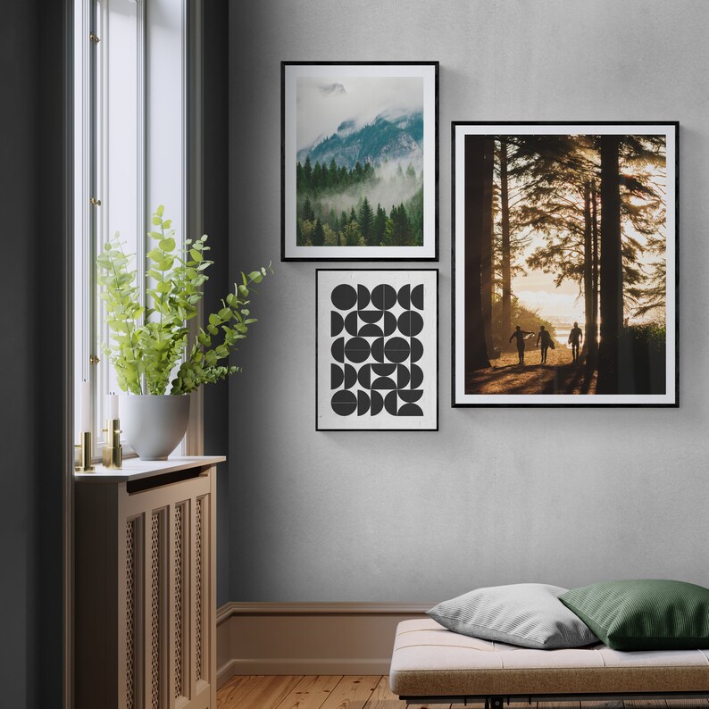 Impresión de niebla de Vancouver / Columbia Británica, Canadá / Arte mural de fotografía de paisajes / Montañas del Pacífico Noroeste / Fotografía de bosques melancólicos imagen 5