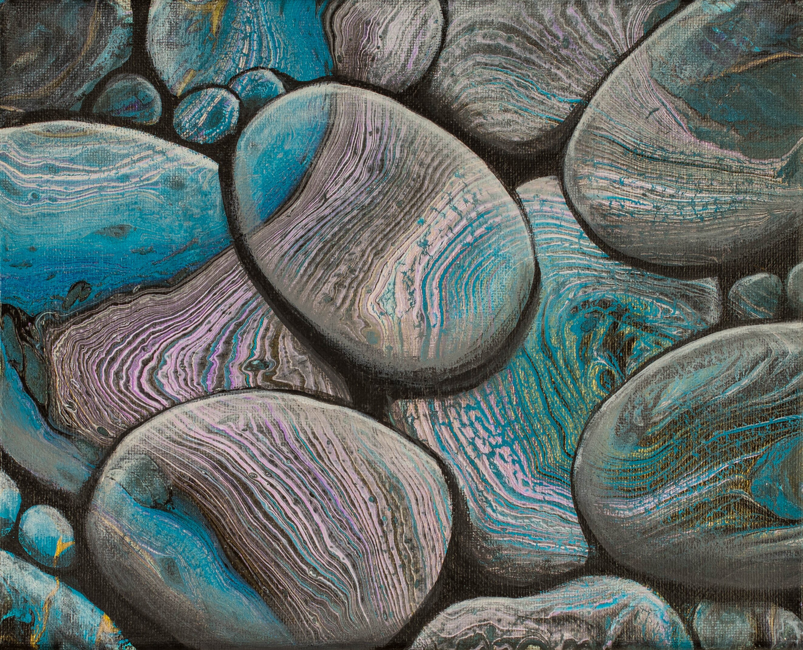 Lake Superior Rocks Wall Art Standout Etsy