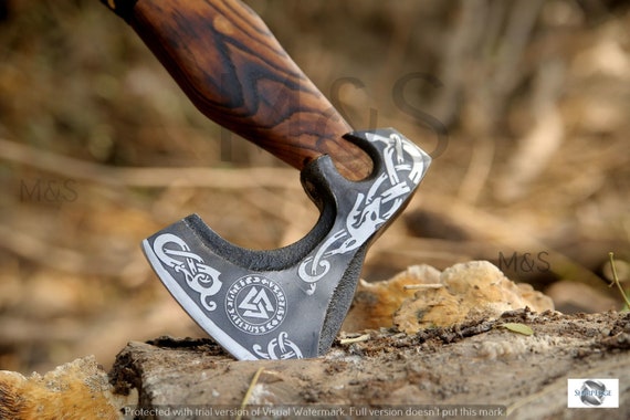 Premium Made Viking Axe Hand Forged Handmade Custom Best Carbon Steel 