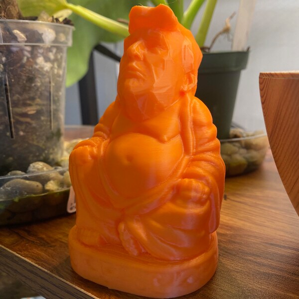 Trump buddha art 3d printed trump statue unique art donald trump art funny home decor trump sculpture buddha statue decor house idea gift