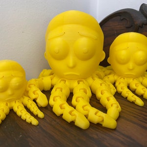 Rick and Morty "Mortypus" 3D-utskriven bläckfiskskulptur